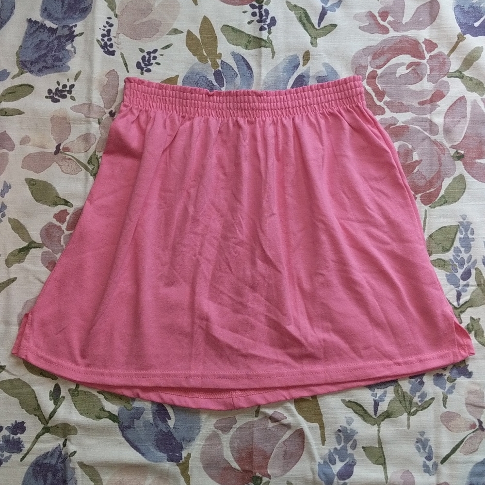 Pink Soffe athletic mini skirt